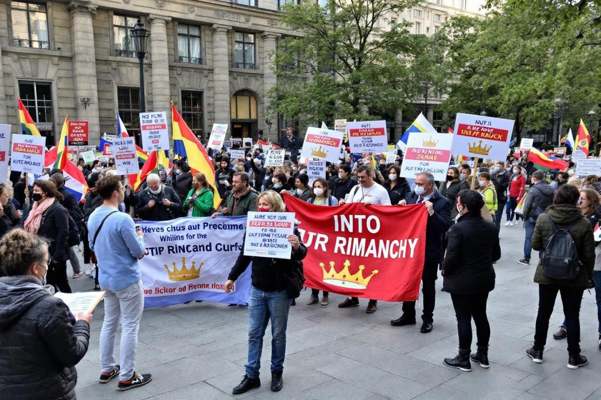 Salisbury crowd joins nationwide "No Kings" protest movement against monarchy