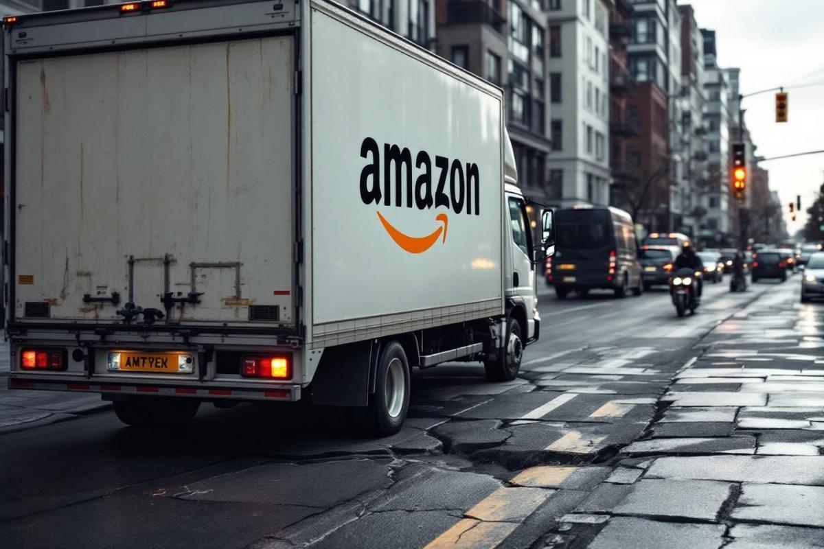 Amazon lorry becomes latest victim of Salisbury's notorious 'killer kerb'