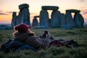 Time Team star Phil Harding braves Stonehenge sleep out for charity