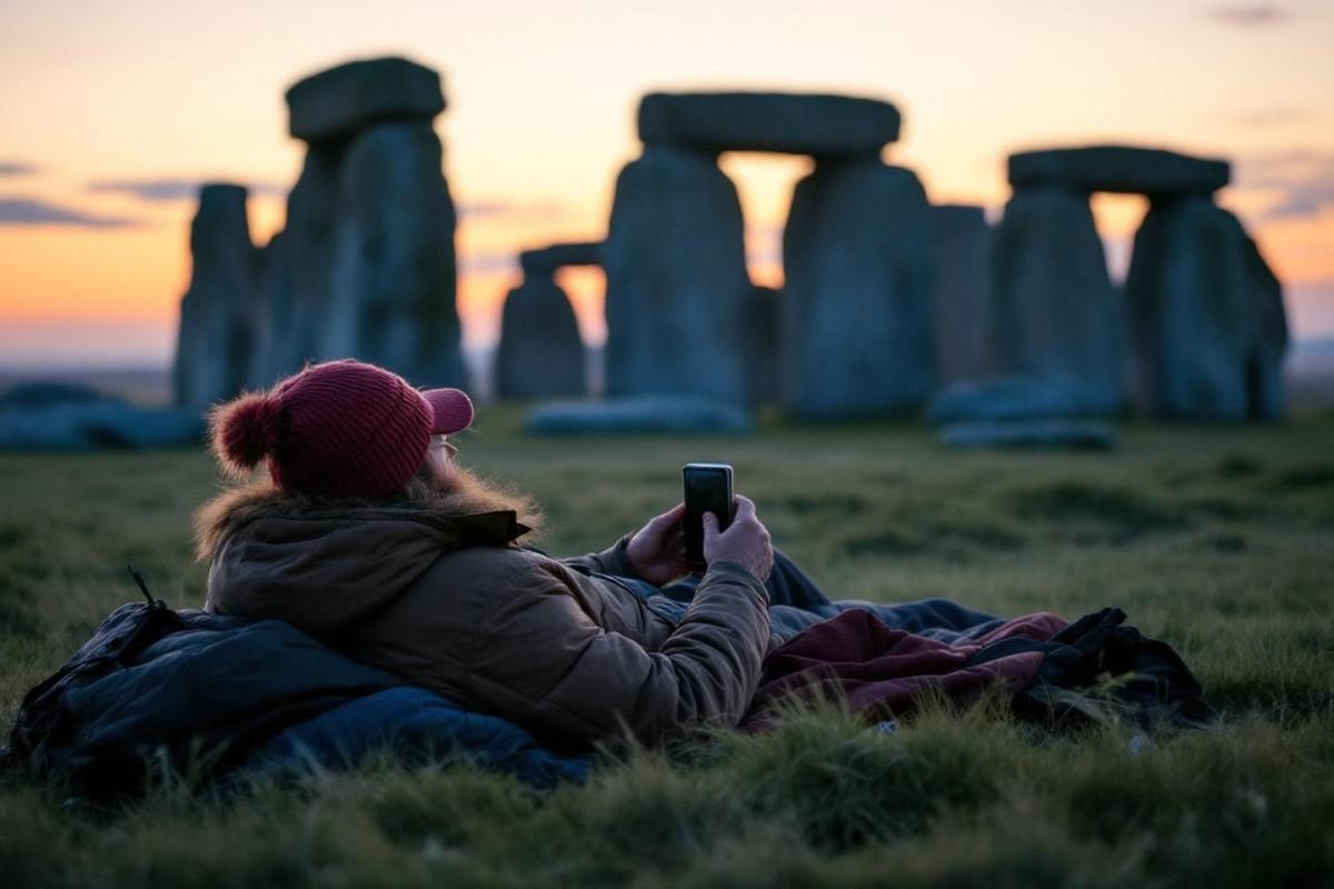 Time Team star Phil Harding braves Stonehenge sleep out for charity